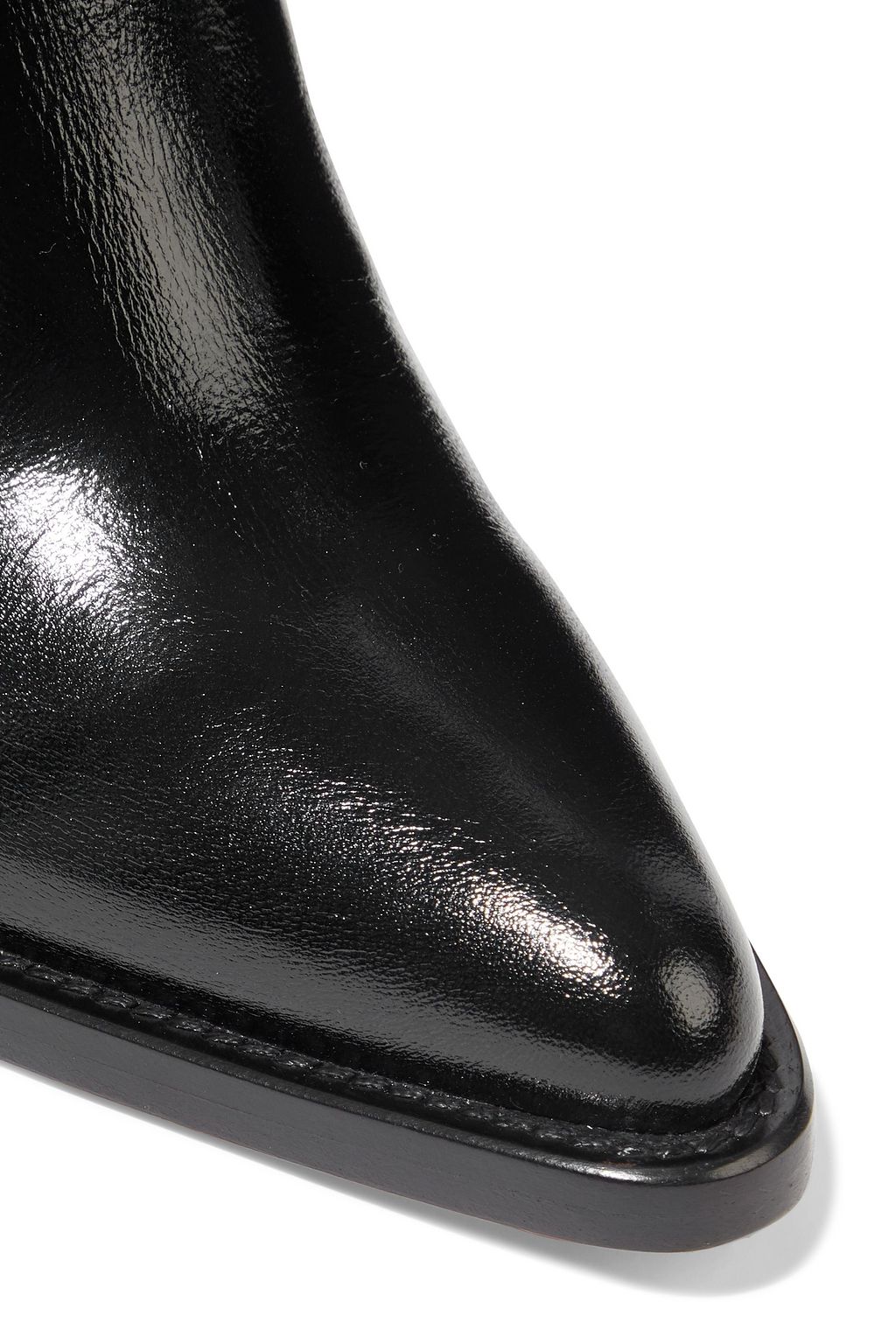 CHLOÉ Rylee glossed-leather ankle boots