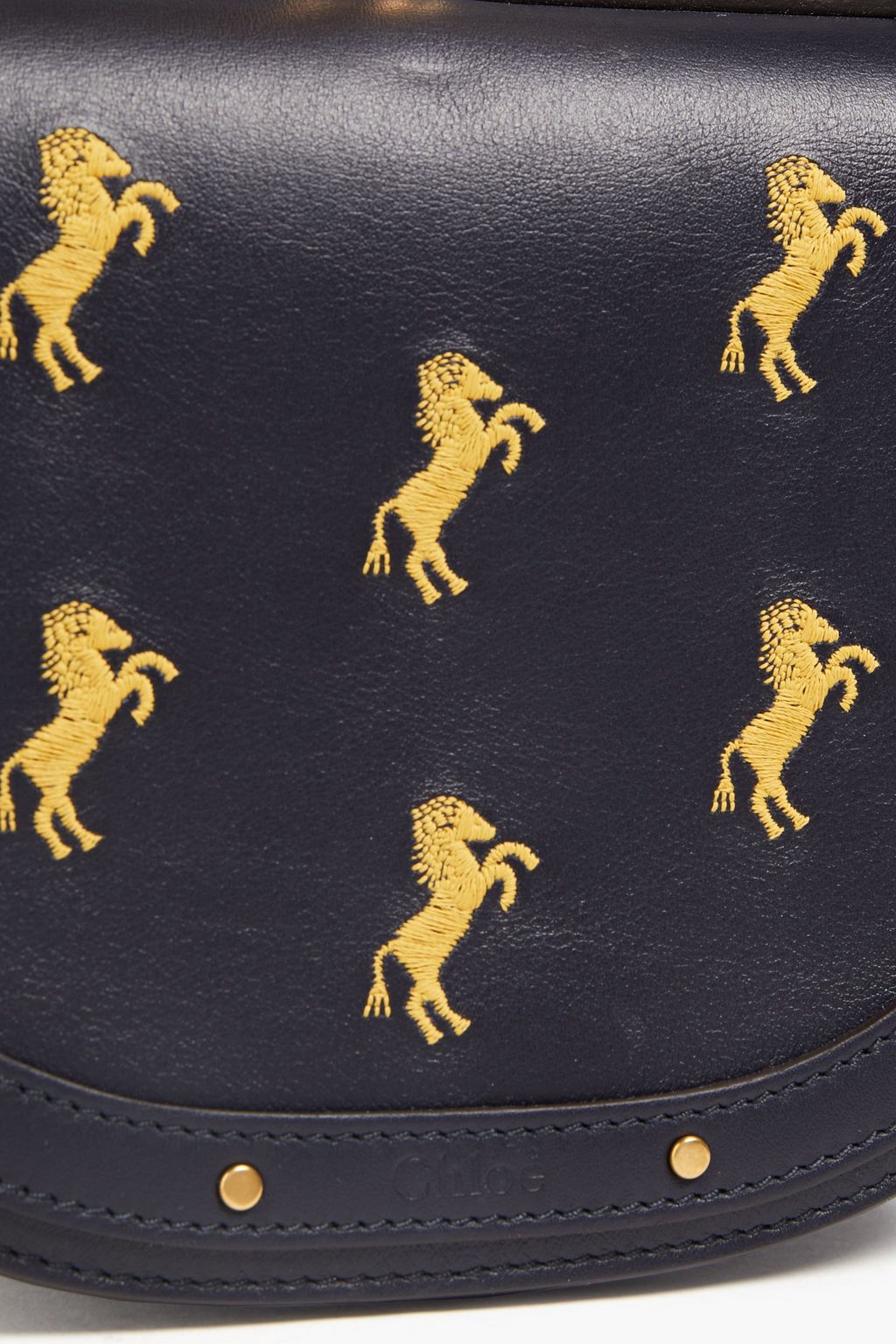 CHLOÉ Nile embroidered leather tote