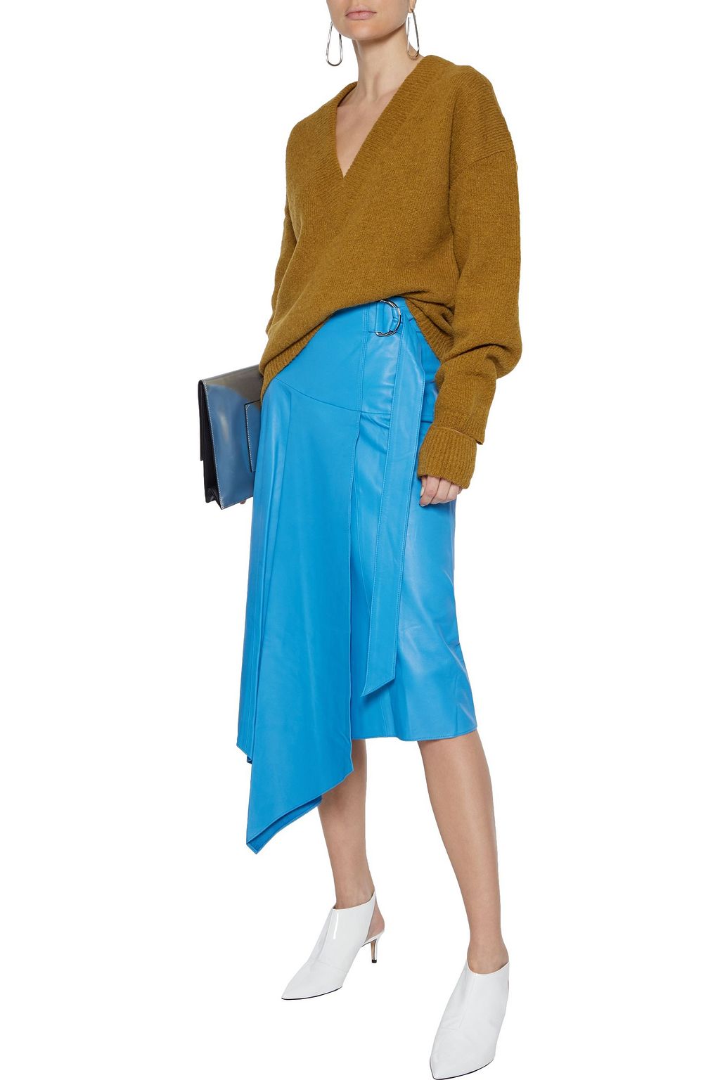 TIBI Airy cutout alpaca-blend sweater