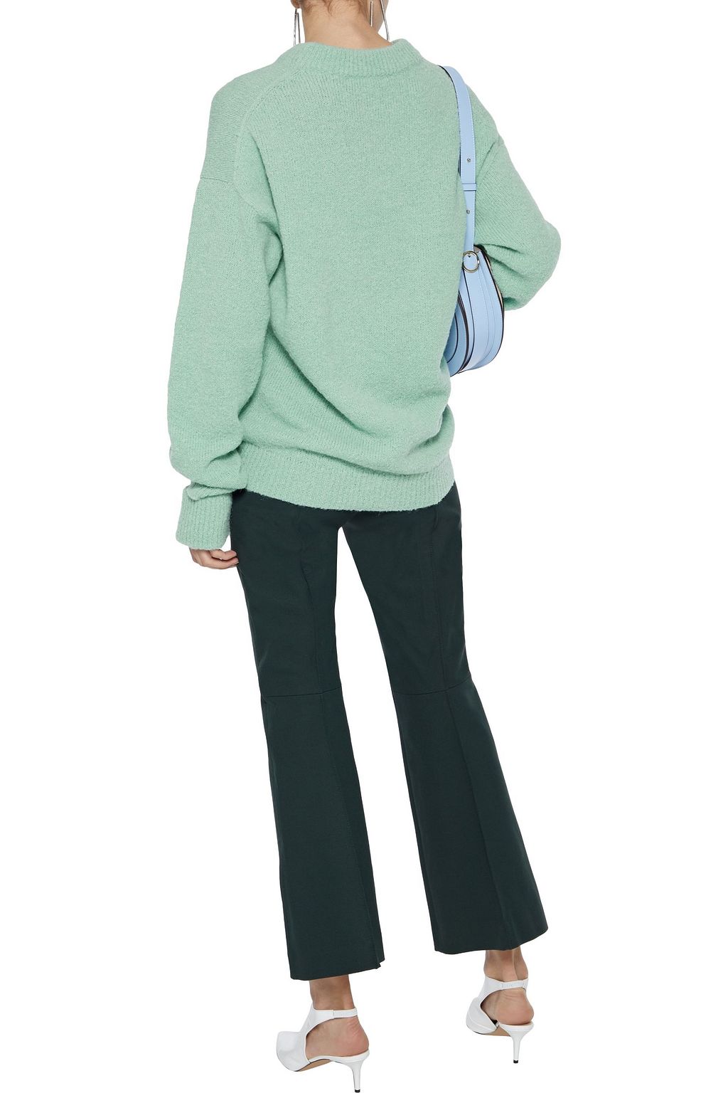 TIBI Airy cutout alpaca-blend sweater