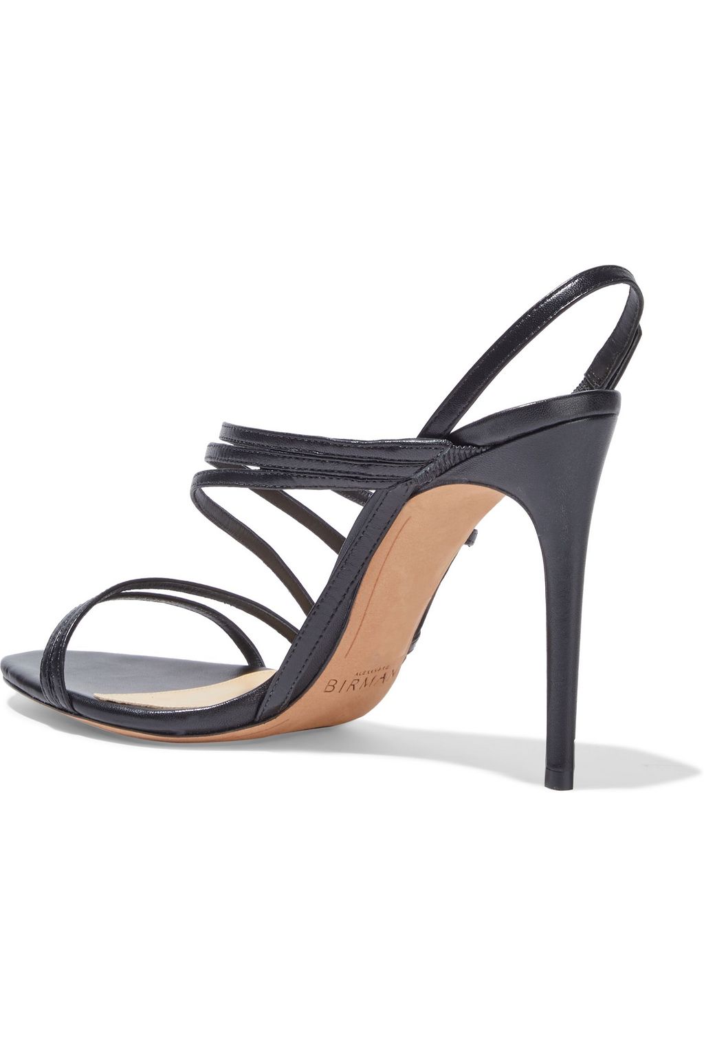 ALEXANDRE BIRMAN Color-block leather slingback sandals