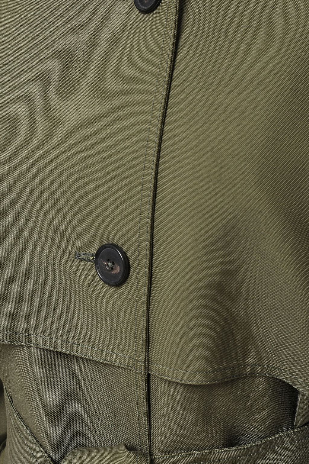 VICTORIA BECKHAM Cotton-blend canvas trench coat