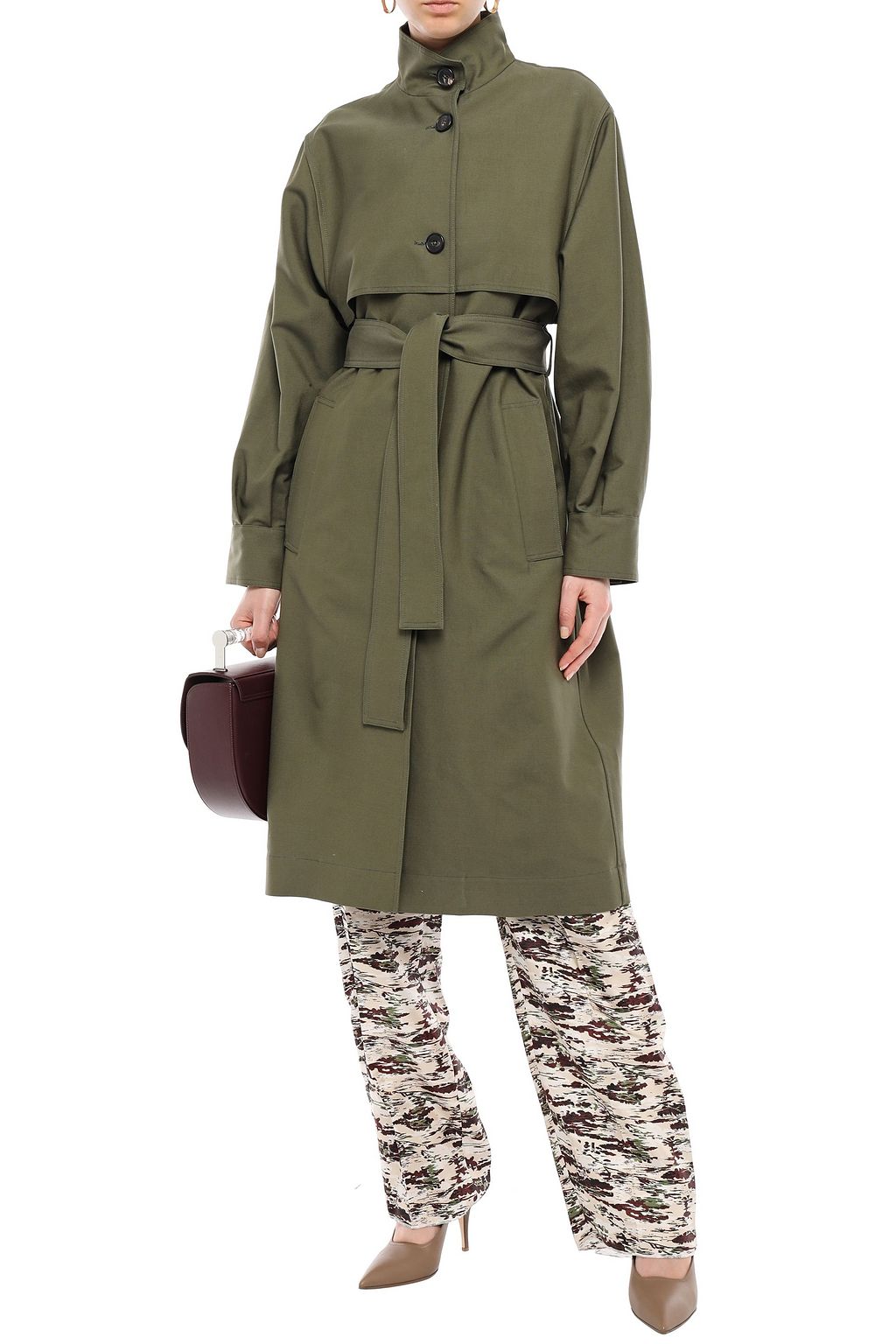 VICTORIA BECKHAM Cotton-blend canvas trench coat