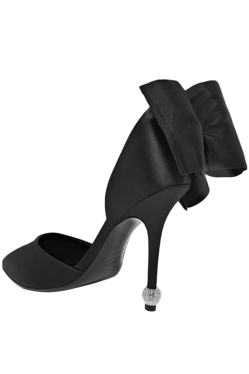 ROGER VIVIER Dorsay Papillon bow-embellished satin pumps