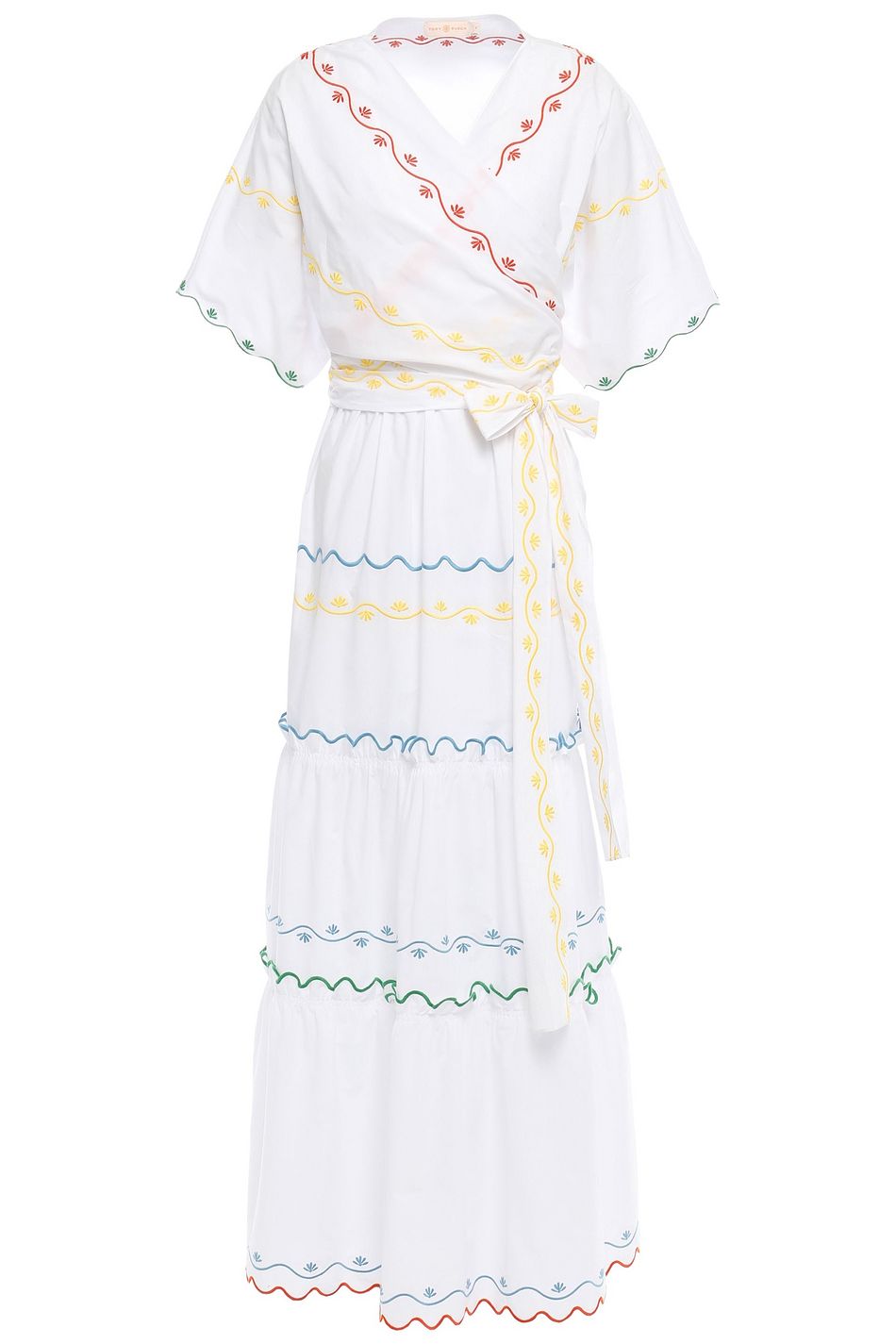 cotton wrap maxi dress