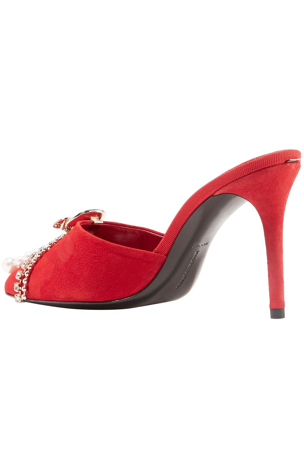 MAGDA BUTRYM Embellished suede mules