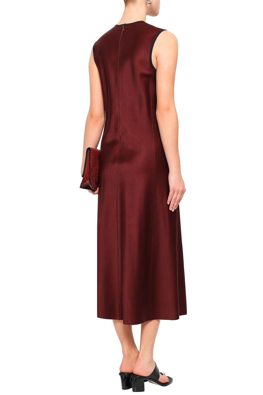 JOSEPH Sutton satin midi dress