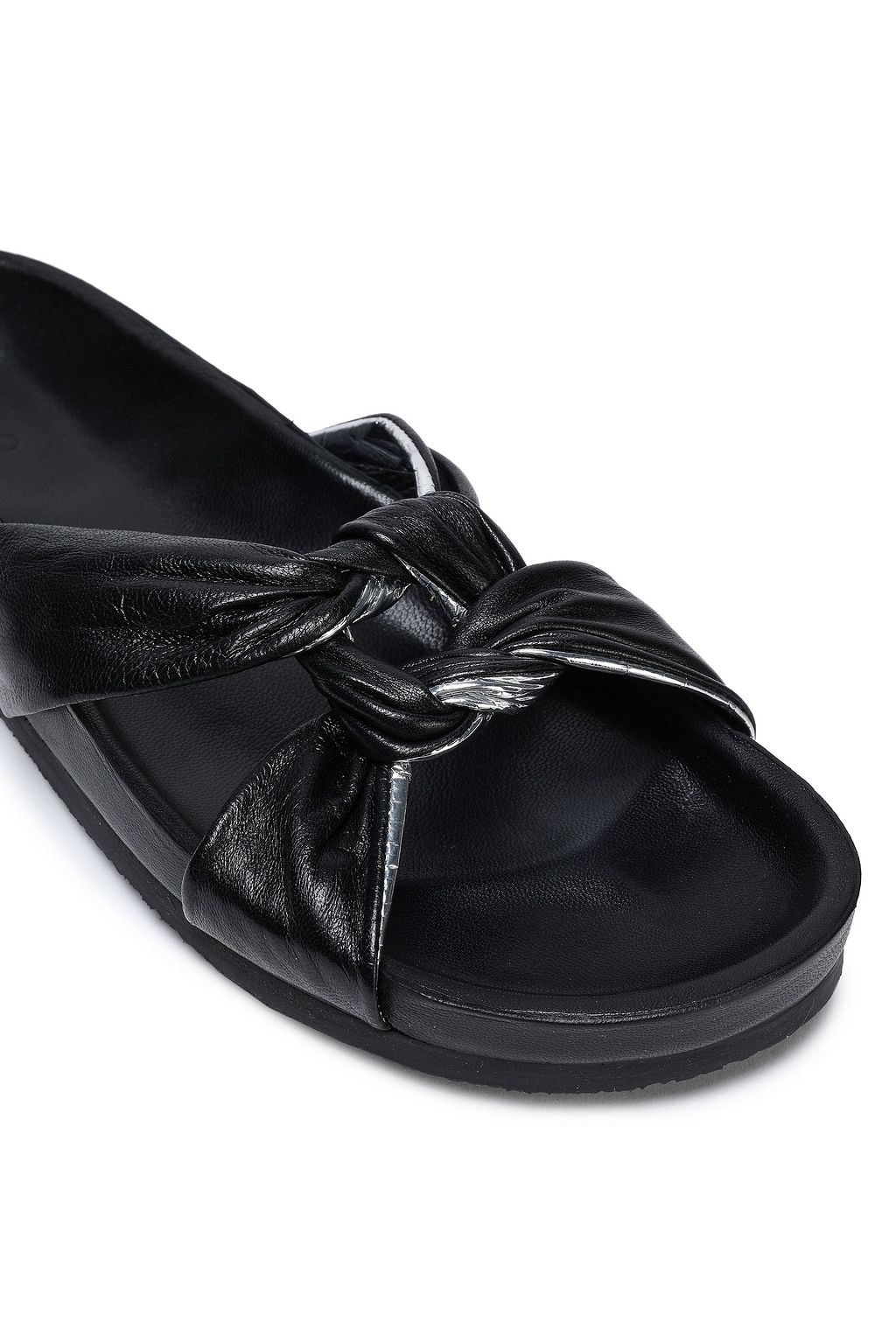 IRO Knoty twisted leather slides