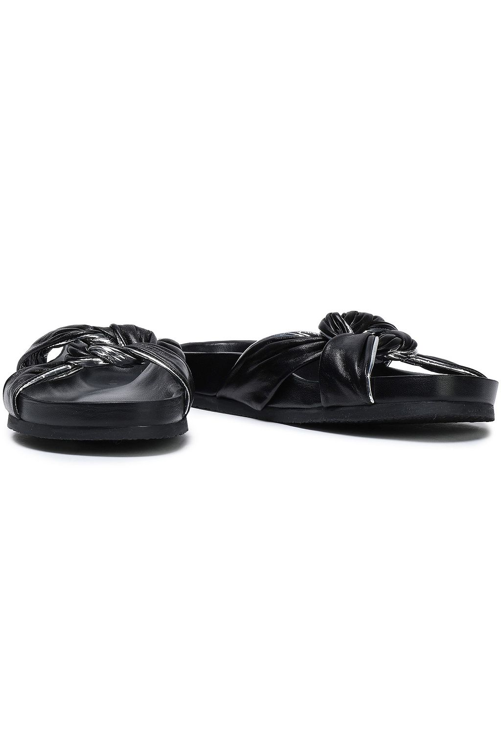 IRO Knoty twisted leather slides