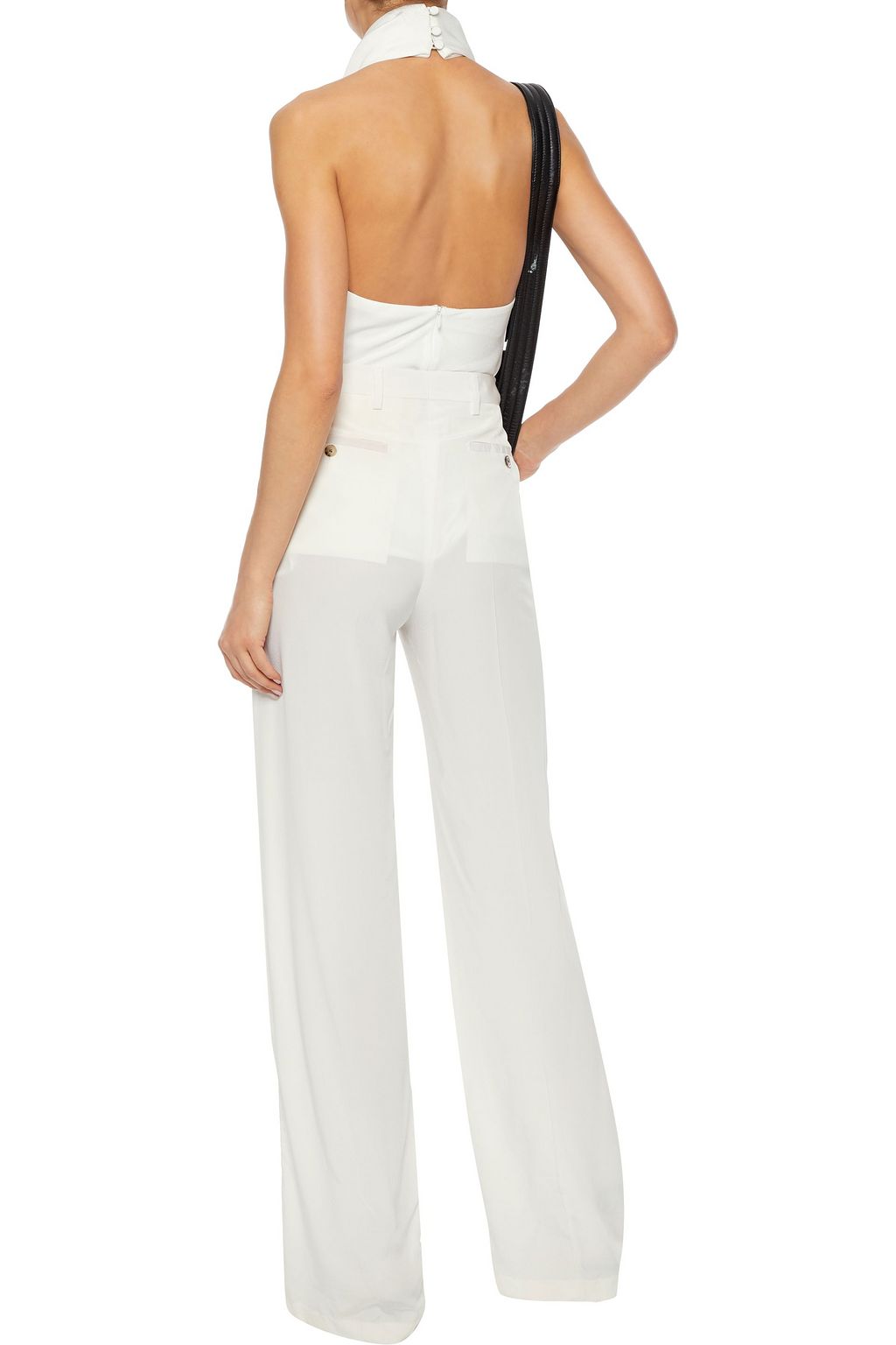 RICK OWENS Dietrich silk crepe de chine straight-leg pants