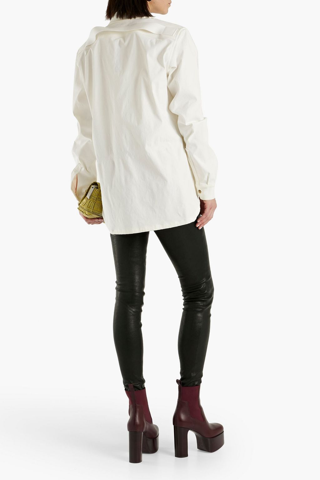 RICK OWENS Strap-detailed stretch-drill jacket