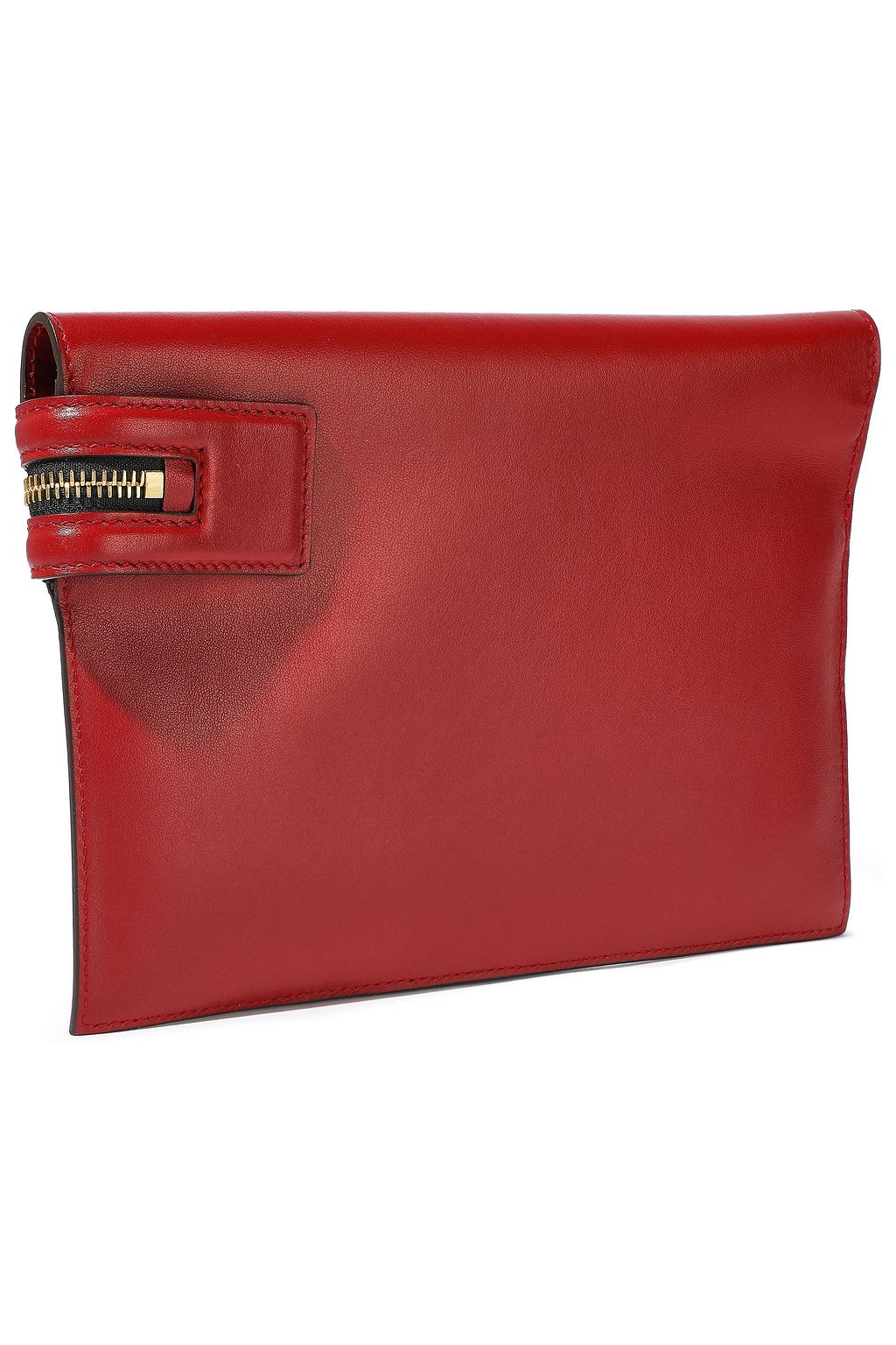 VICTORIA BECKHAM Two-tone leather clutch