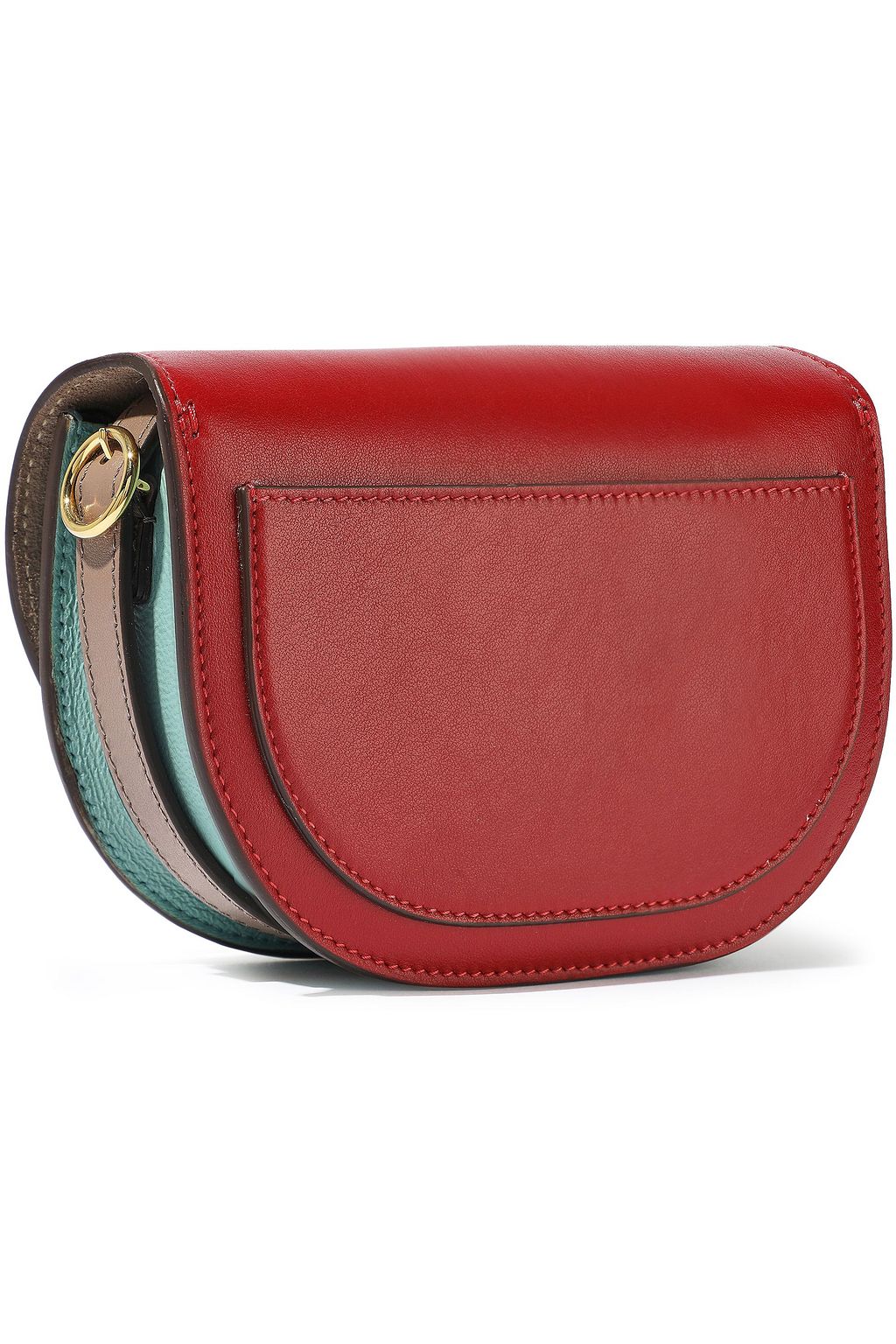 VICTORIA BECKHAM Half Moon color-block leather shoulder bag