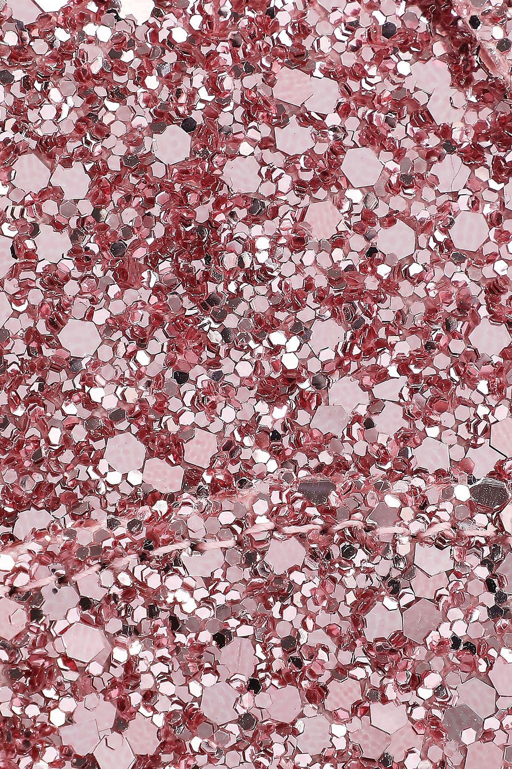 VICTORIA BECKHAM Glittered leather clutch