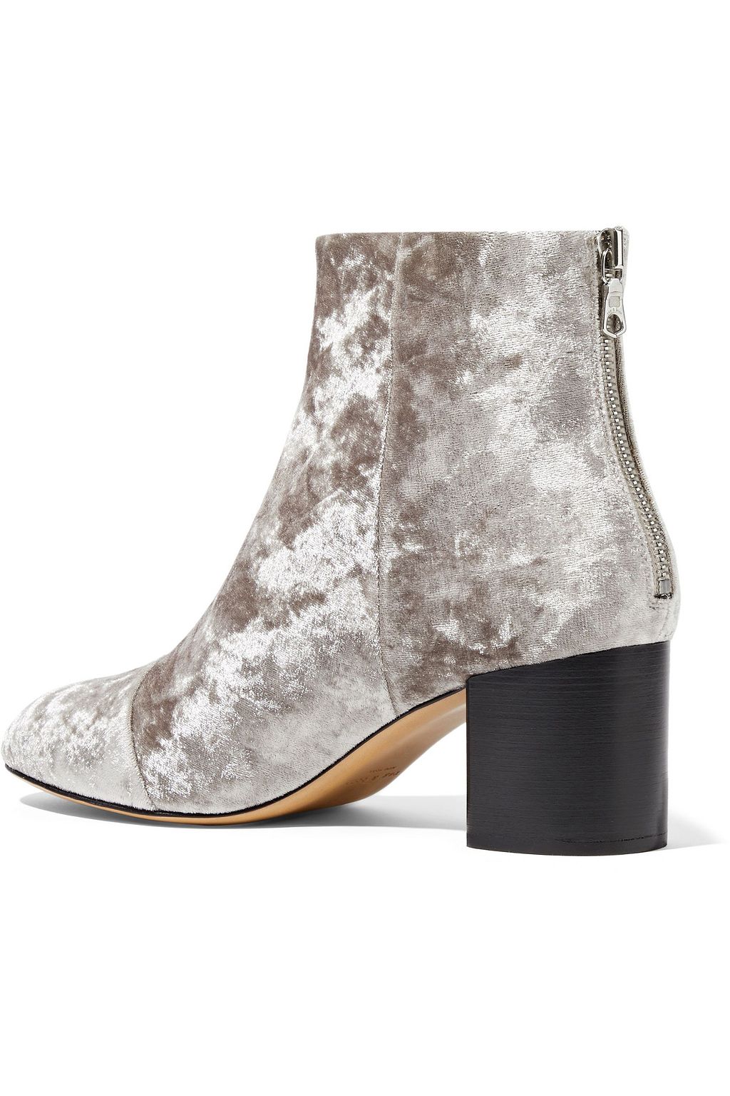 RAG & BONE Drea crushed-velvet ankle boots