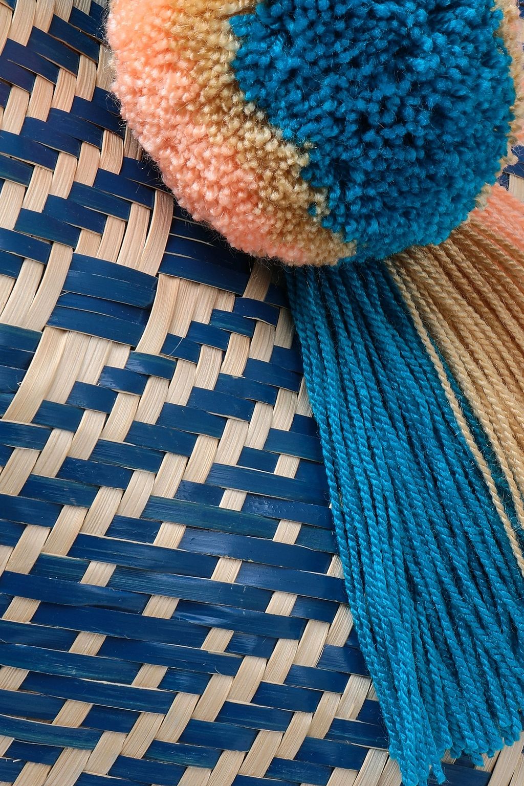 YOSUZI Anisa embellished woven straw tote