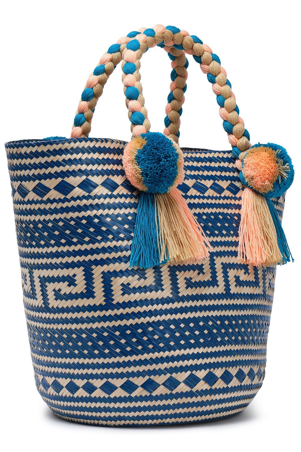 YOSUZI Anisa embellished woven straw tote