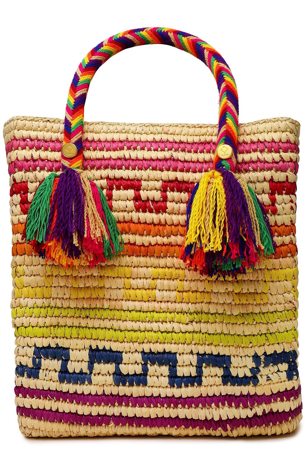 YOSUZI Iris tasseled woven straw tote | Sale up to 70% off | THE OUTNET