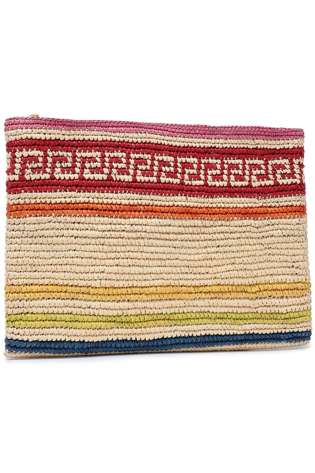 YOSUZI Iris straw clutch