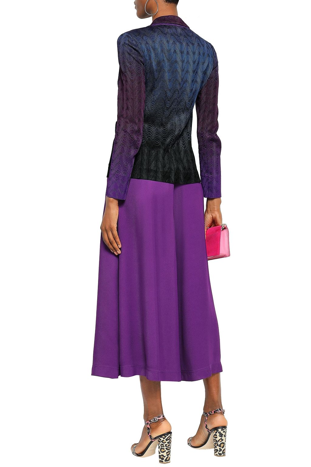 MISSONI Dégradé crochet-knit blazer