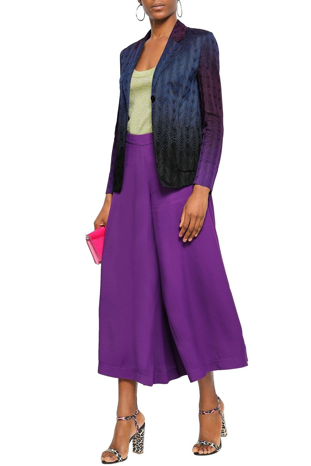 MISSONI Dégradé crochet-knit blazer