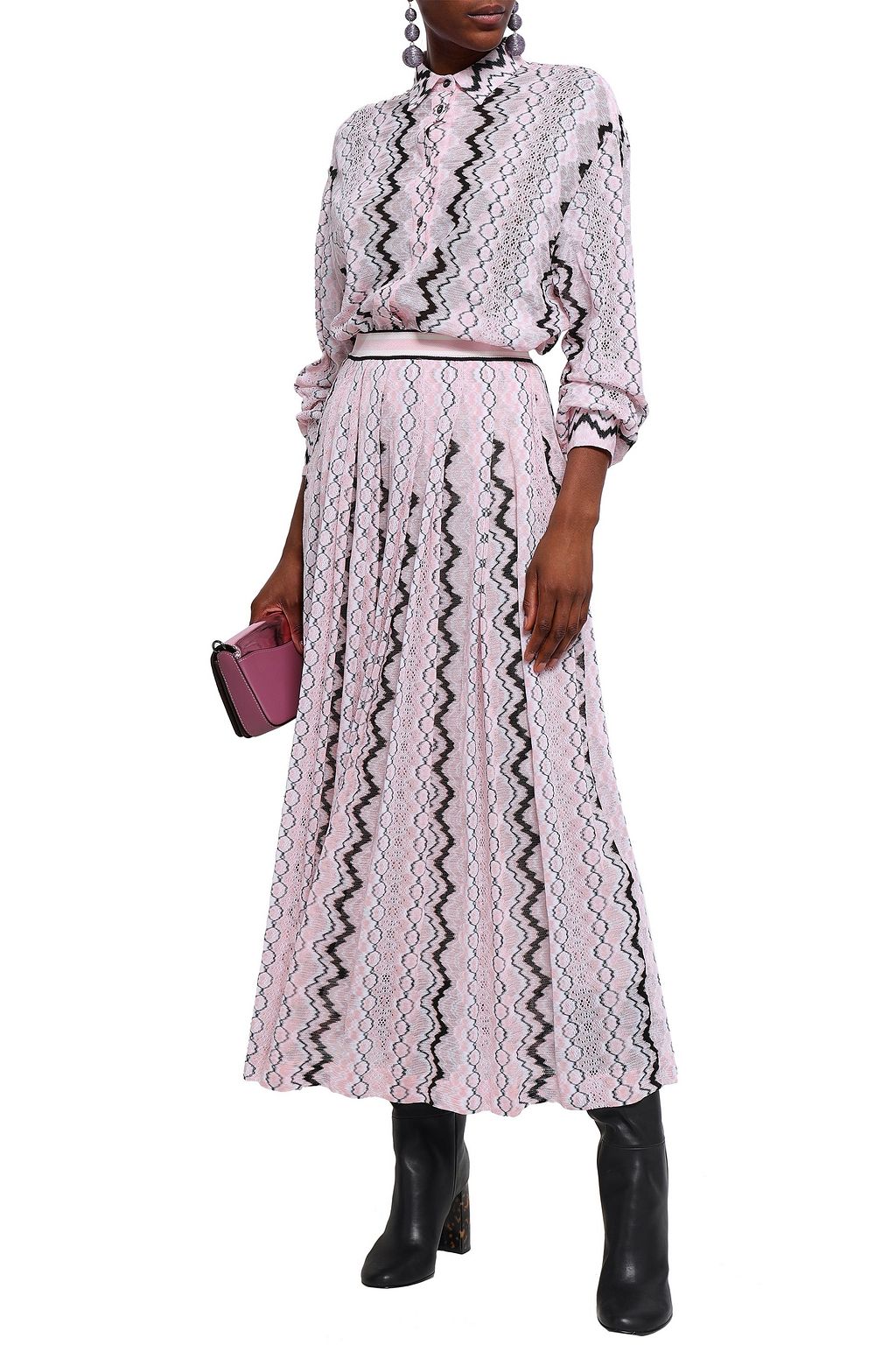 MISSONI Crochet-knit shirt