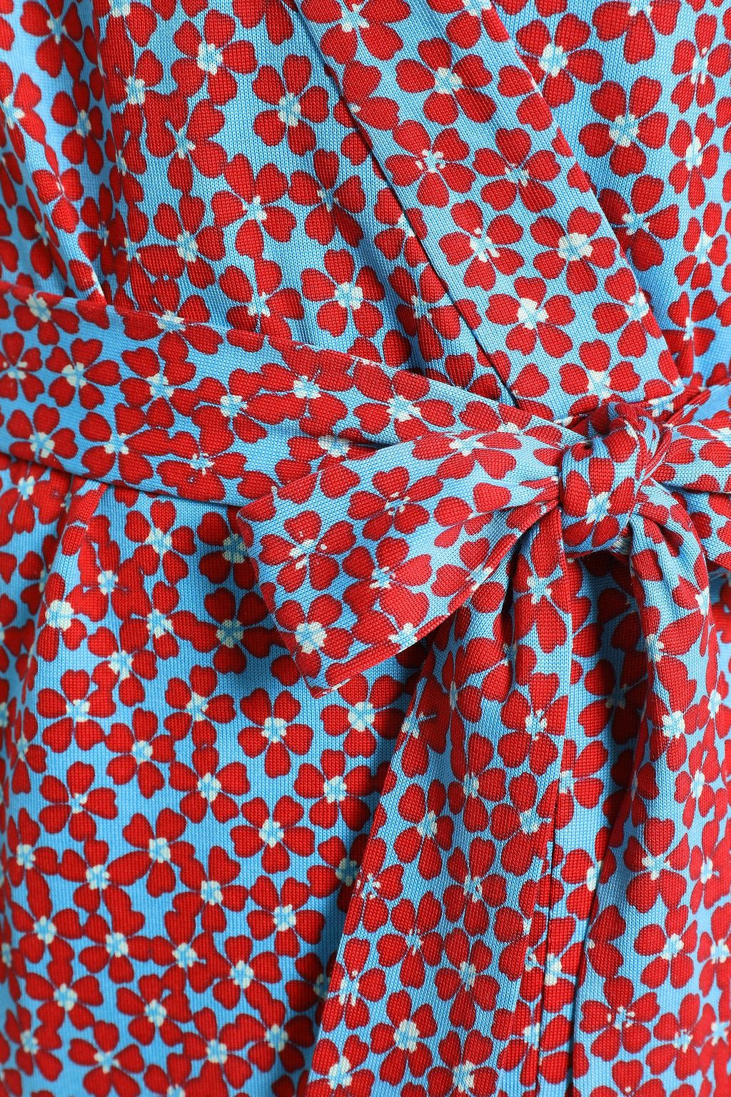DIANE VON FURSTENBERG Printed silk-jersey maxi wrap dress