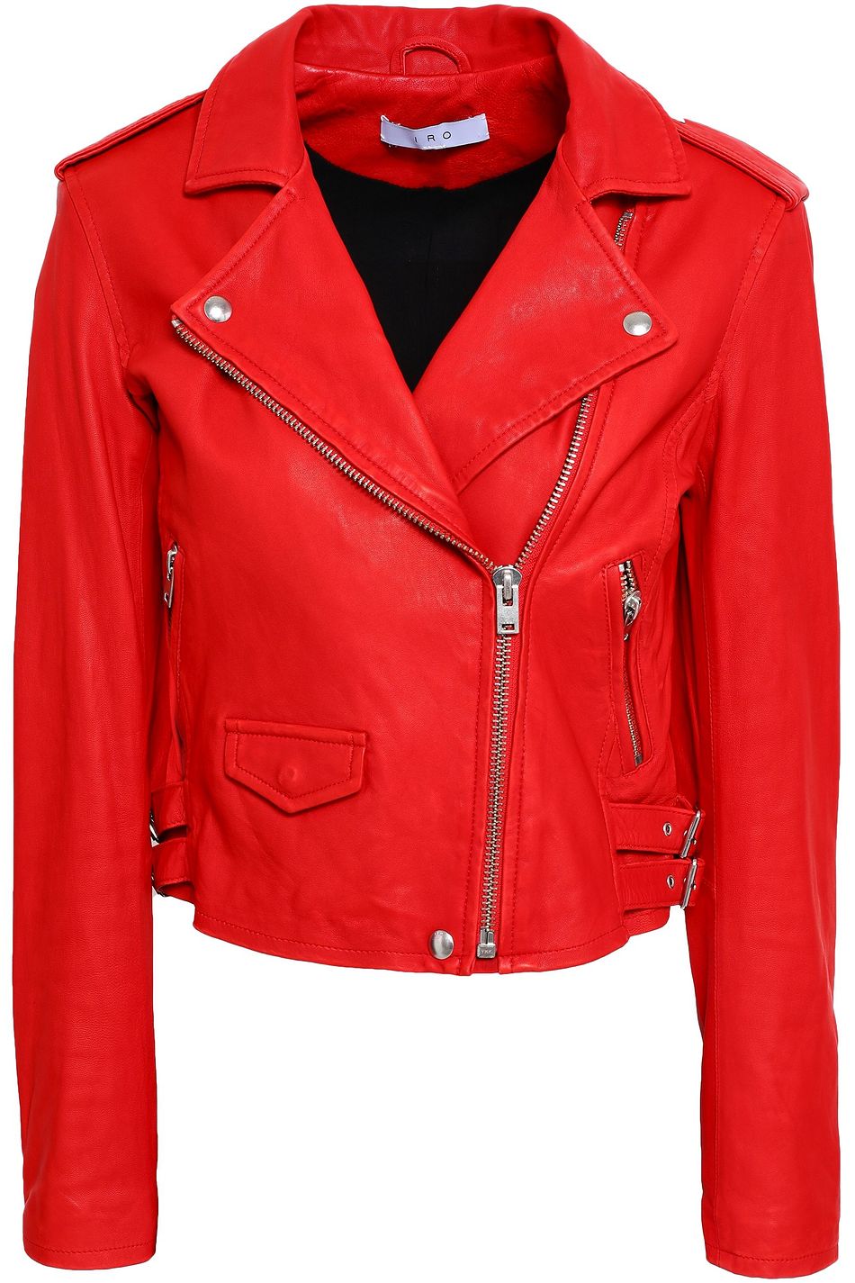 iro red leather jacket