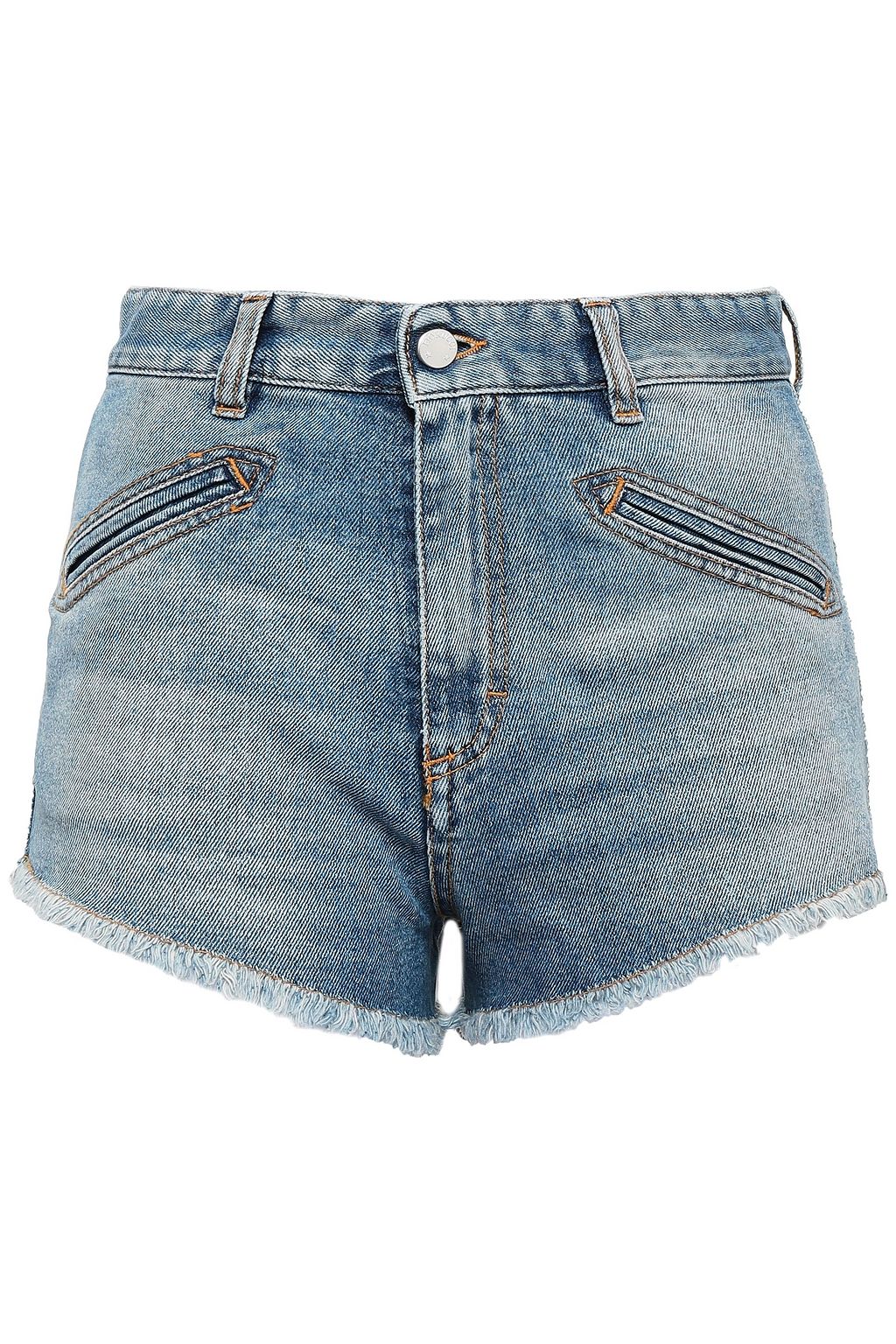 light denim jean shorts