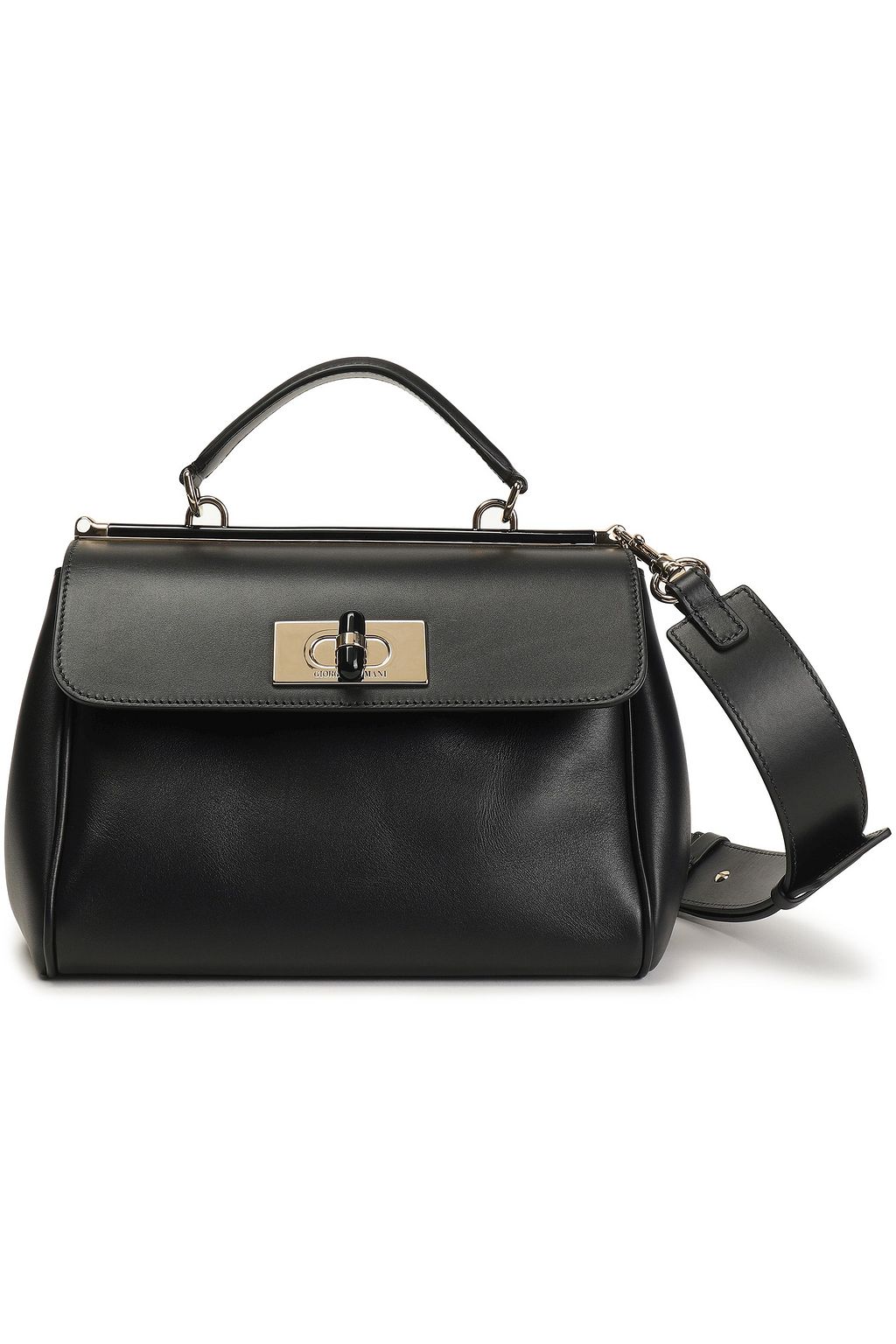 giorgio armani leather shoulder bag