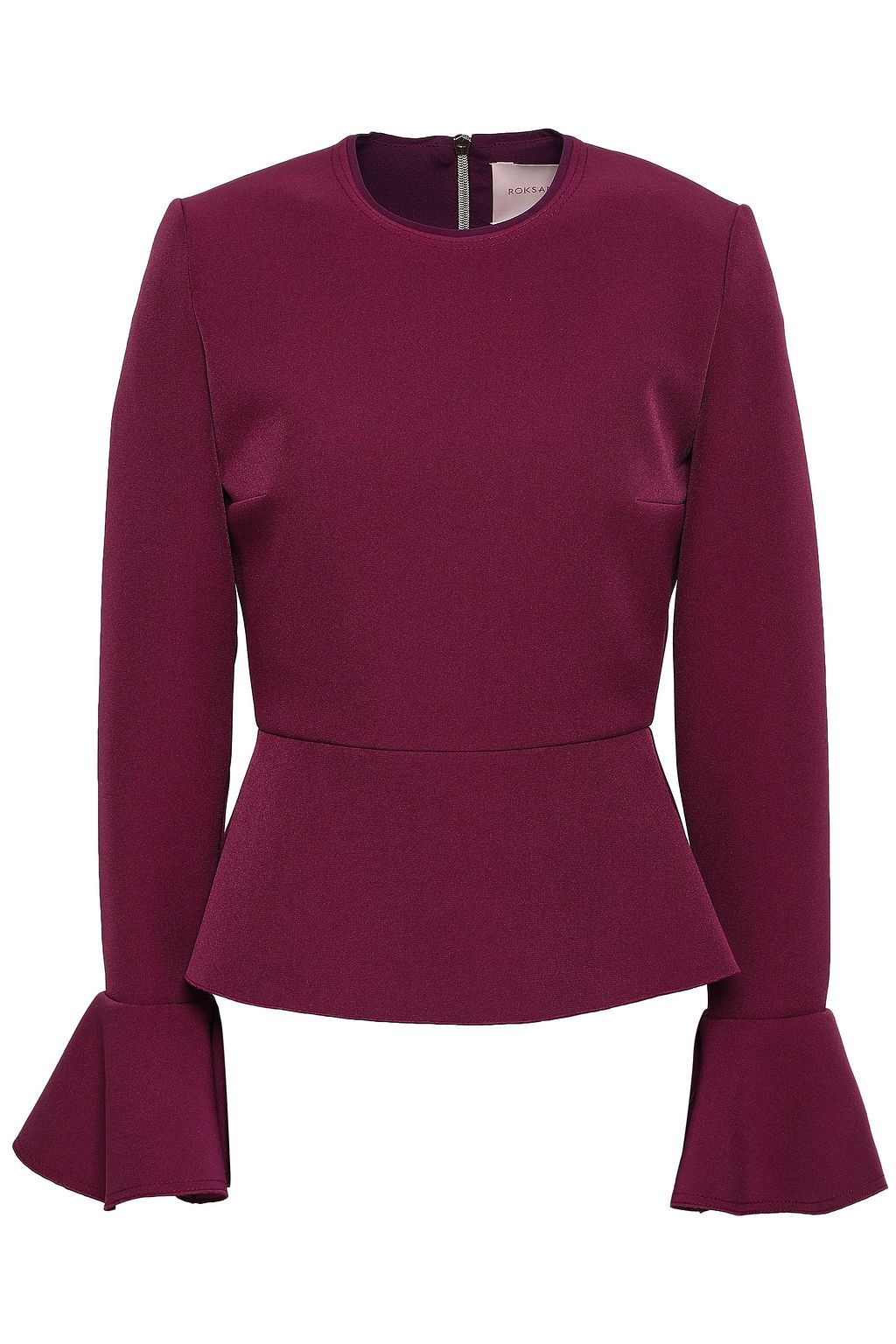 plum peplum top