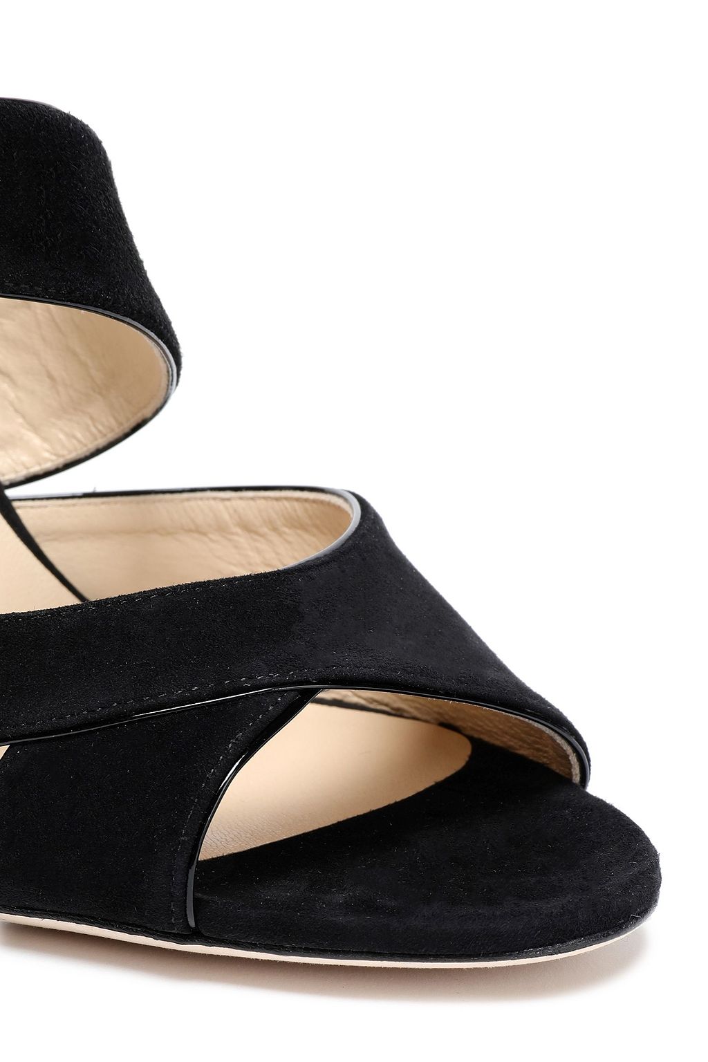 JIMMY CHOO Falcon 100 cutout suede sandals