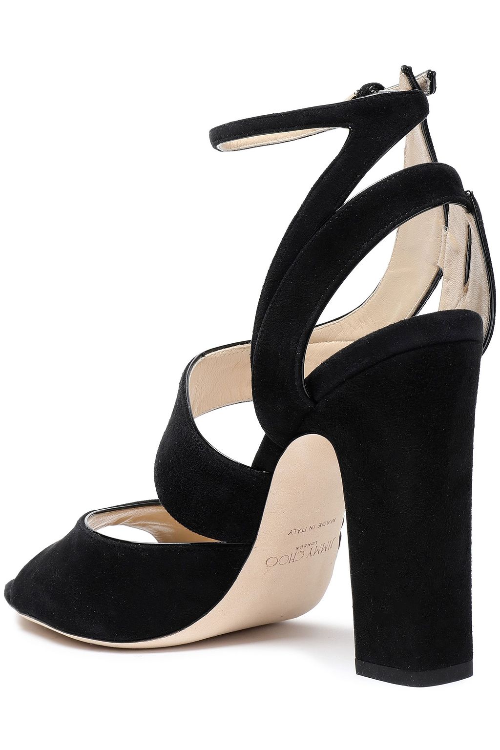 JIMMY CHOO Falcon 100 cutout suede sandals