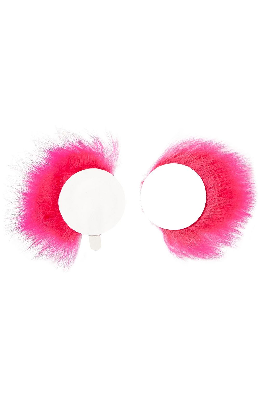 ANYA HINDMARCH Set of two leather-appliquéd shearling stickers