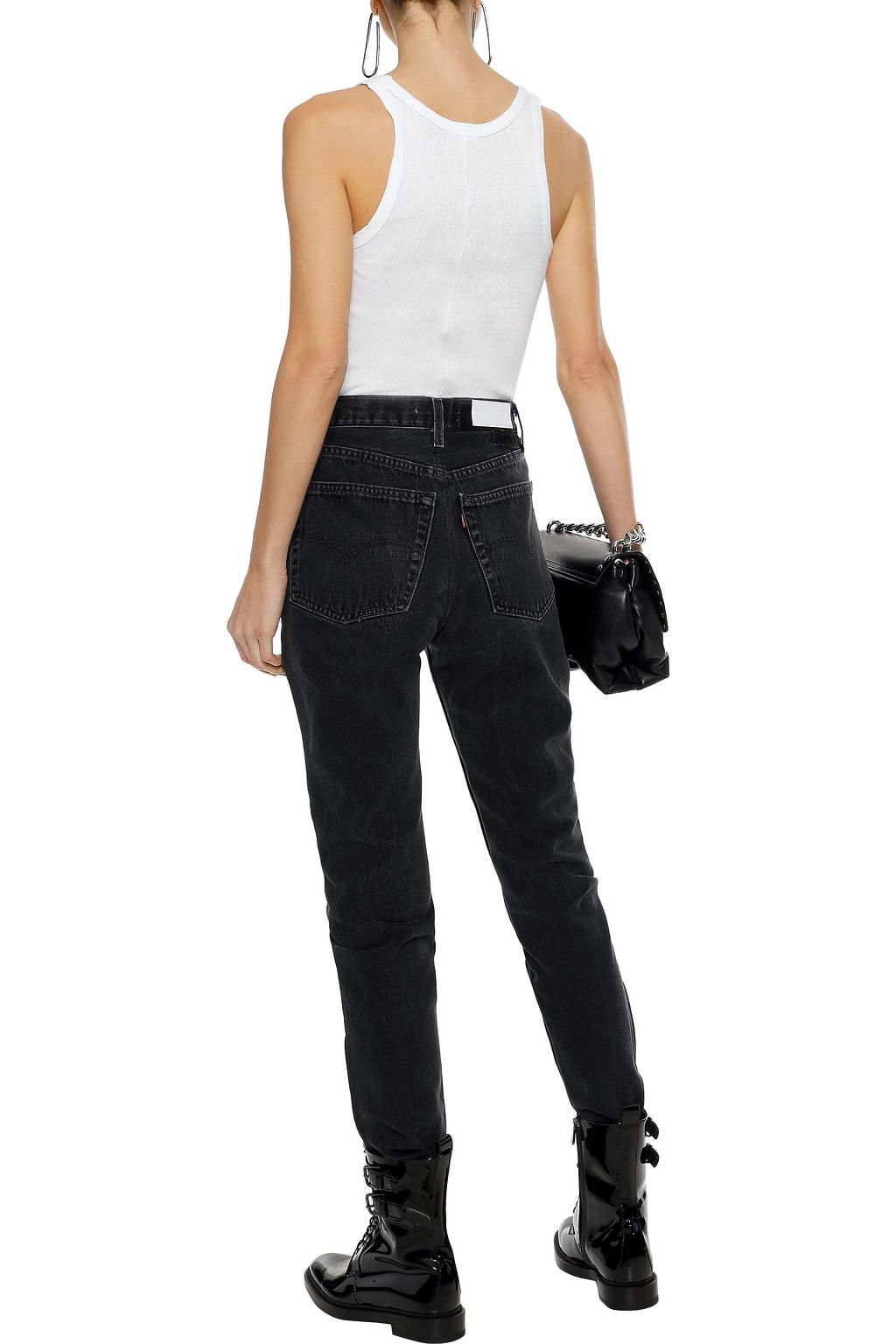 RE/DONE BY LEVI'S Ribbed cotton bodysuit