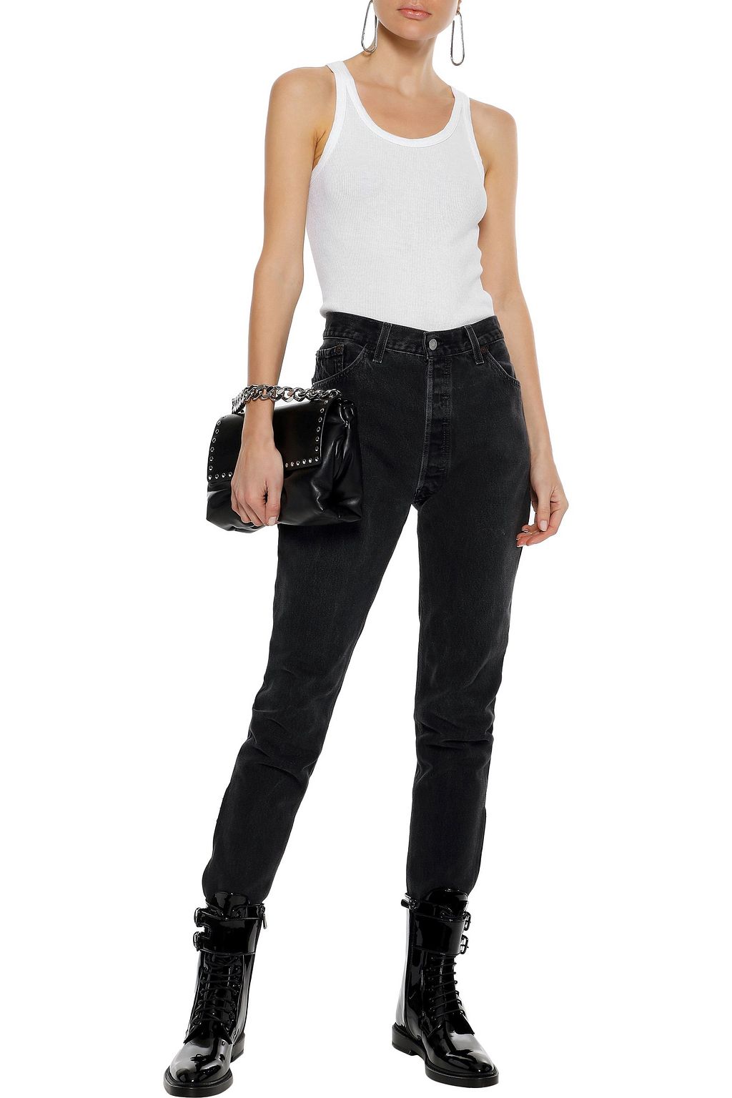 RE/DONE BY LEVI'S Ribbed cotton bodysuit