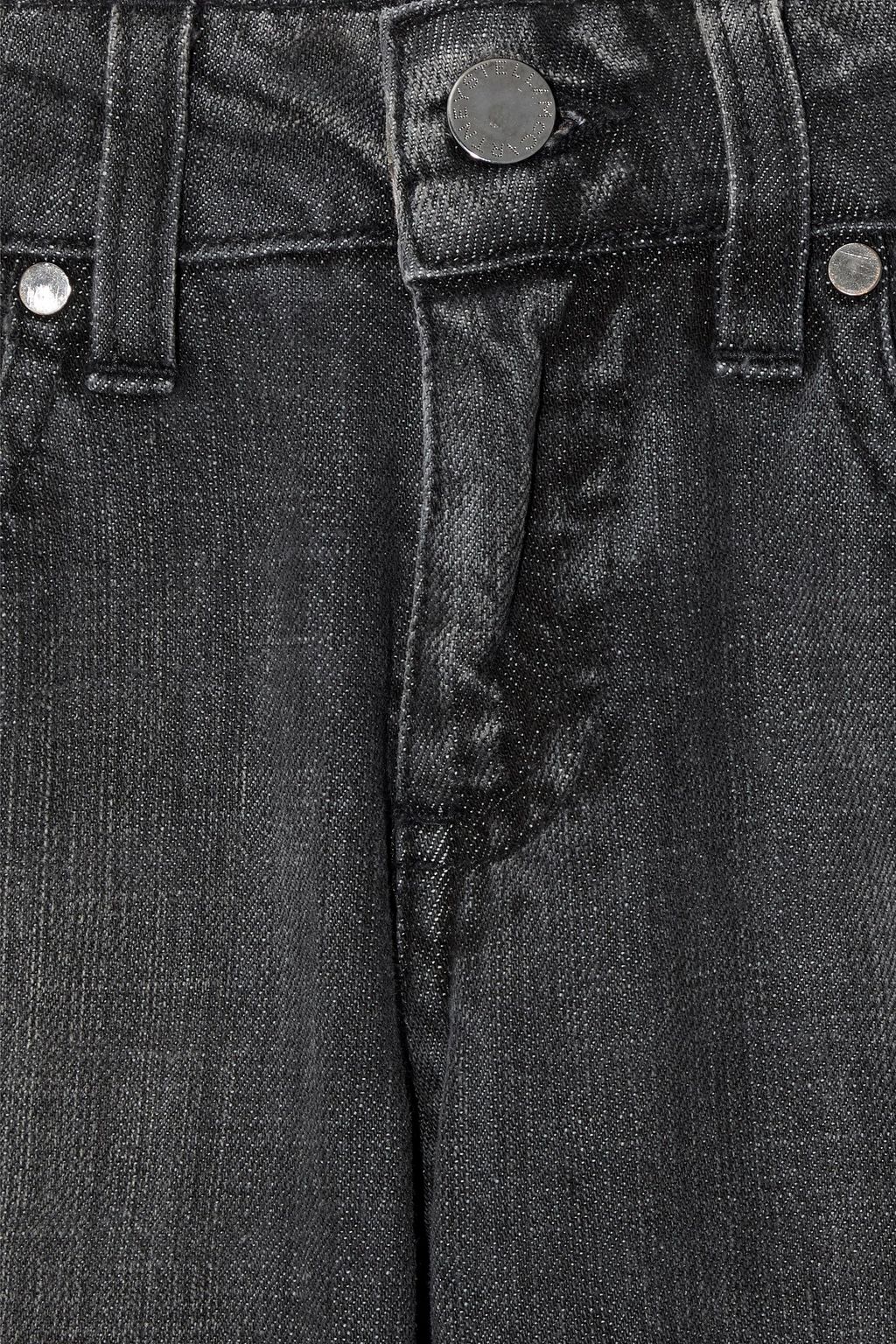 STELLA MCCARTNEY Appliquéd faded low-rise bootcut jeans