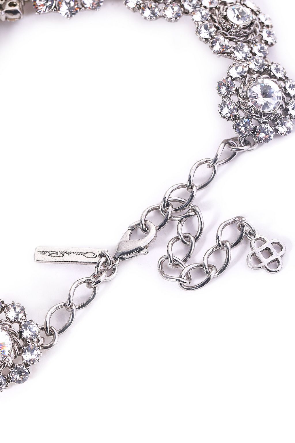 OSCAR DE LA RENTA Gold-tone crystal necklace