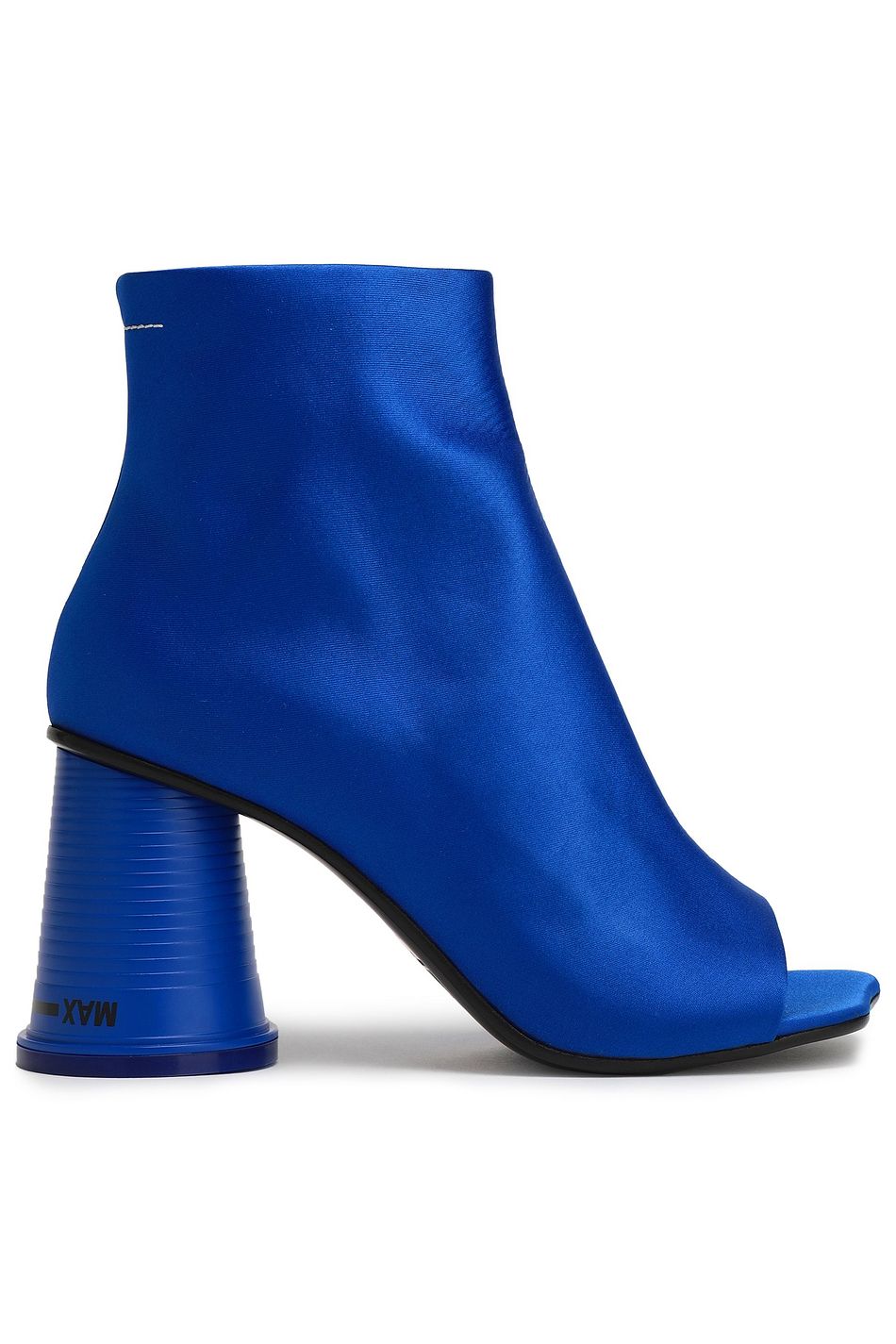 bright blue ankle boots