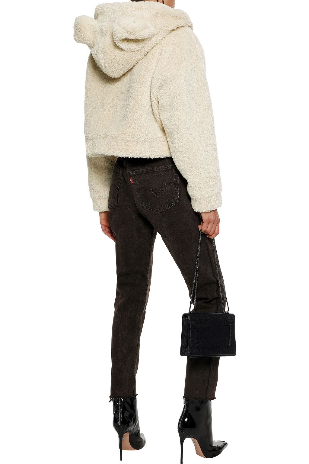 RE/DONE Faux shearling hoodie