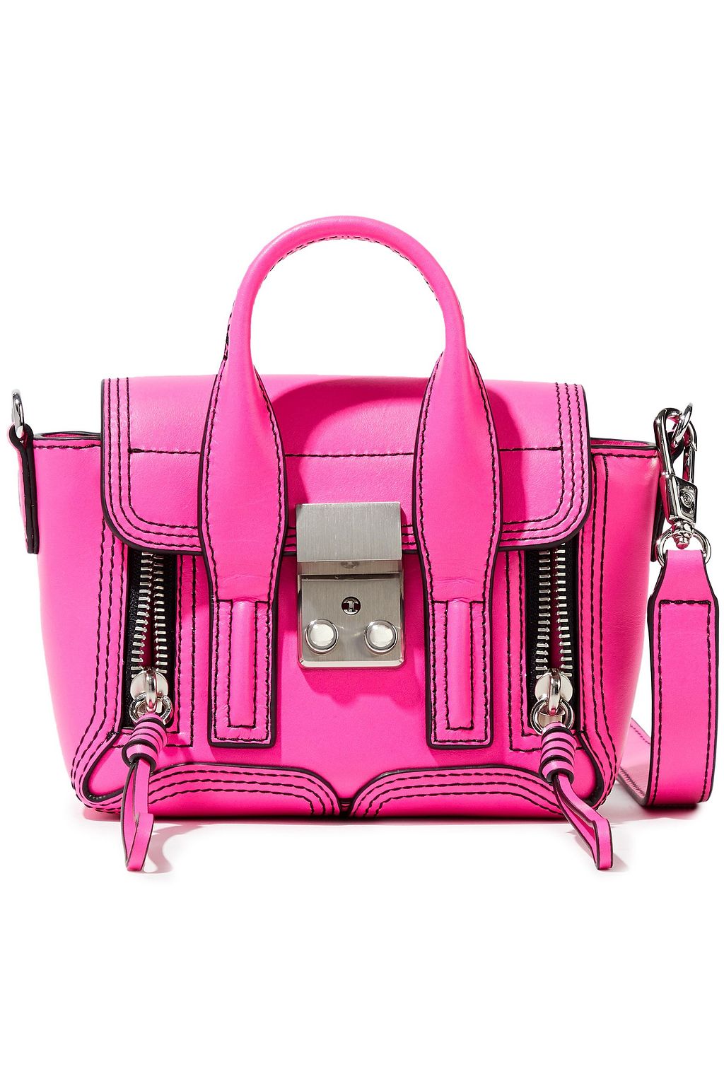 neon pink designer bag