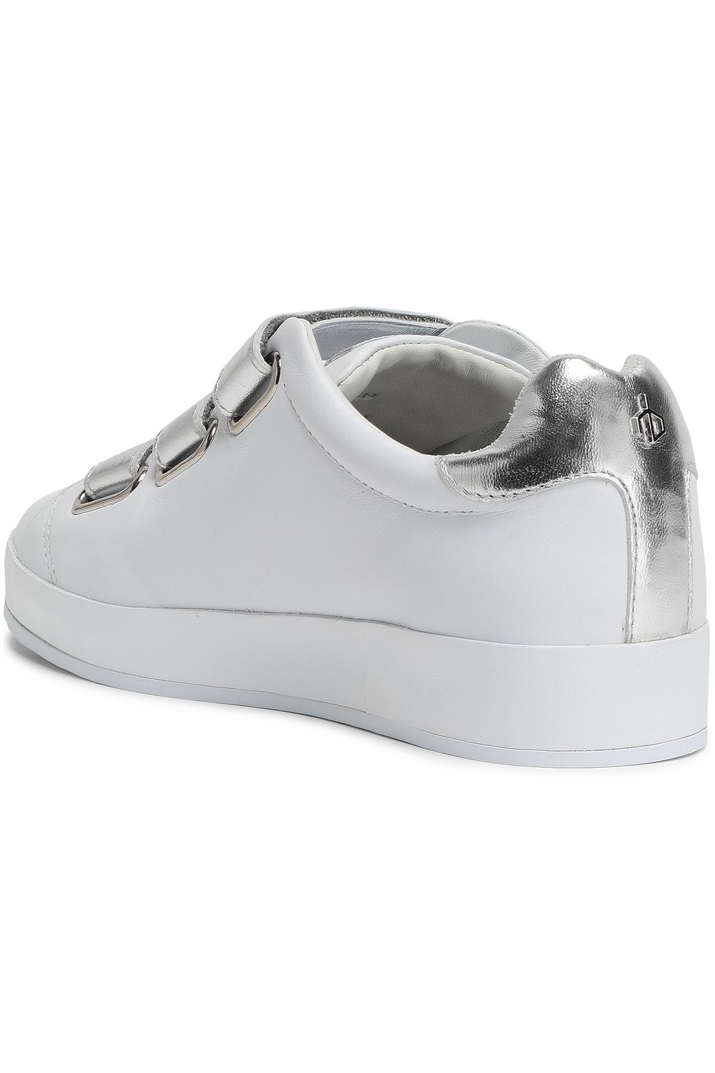 RAG & BONE rb2 metallic-trimmed leather sneakers