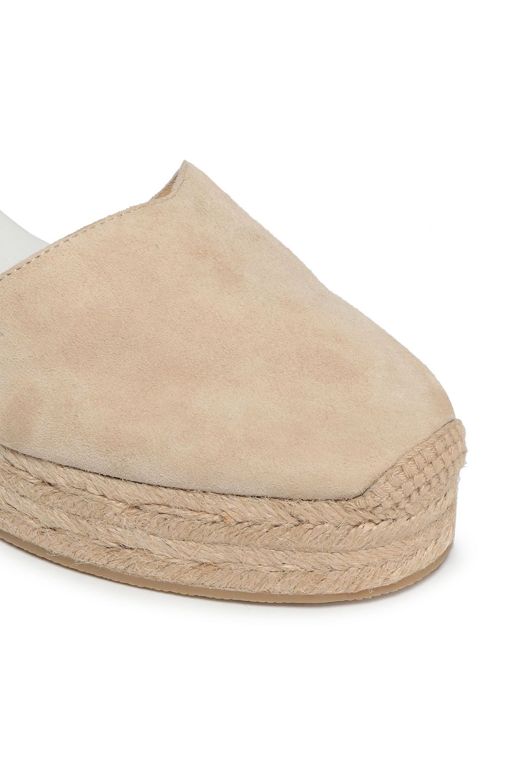 RAG & BONE Kea leather and suede wedge espadrilles