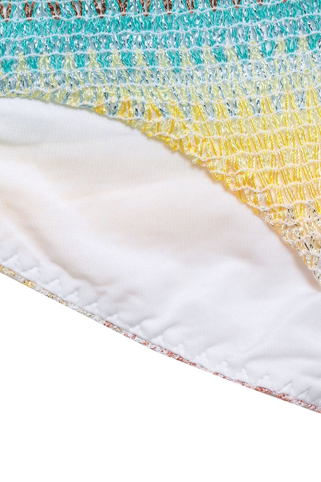 MISSONI MARE Metallic crochet-knit bikini