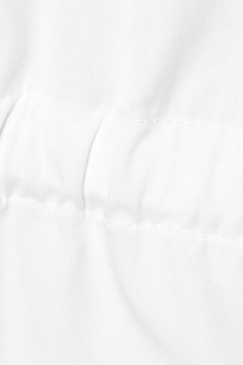 VICTORIA, VICTORIA BECKHAM Gathered cotton-poplin shirt