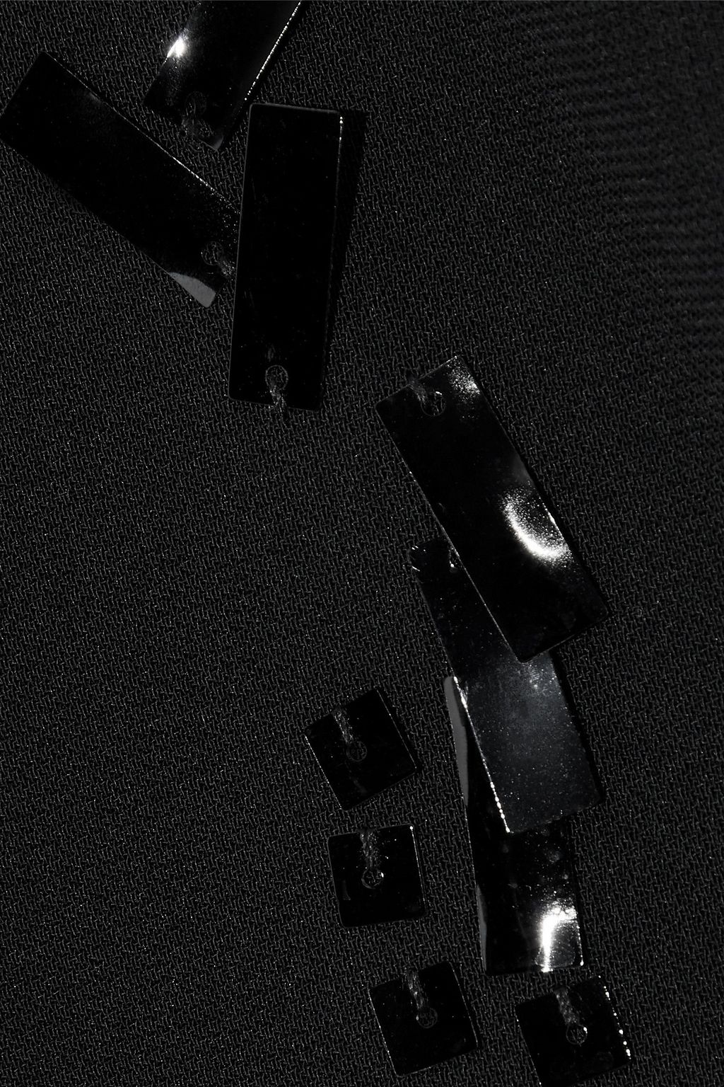 VICTORIA, VICTORIA BECKHAM Sequin-embellished crepe T-shirt