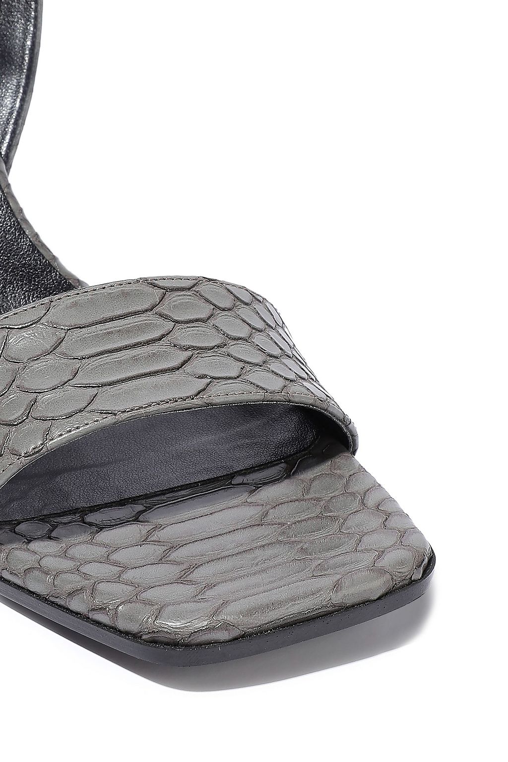 STELLA MCCARTNEY Snake-effect faux leather sandals