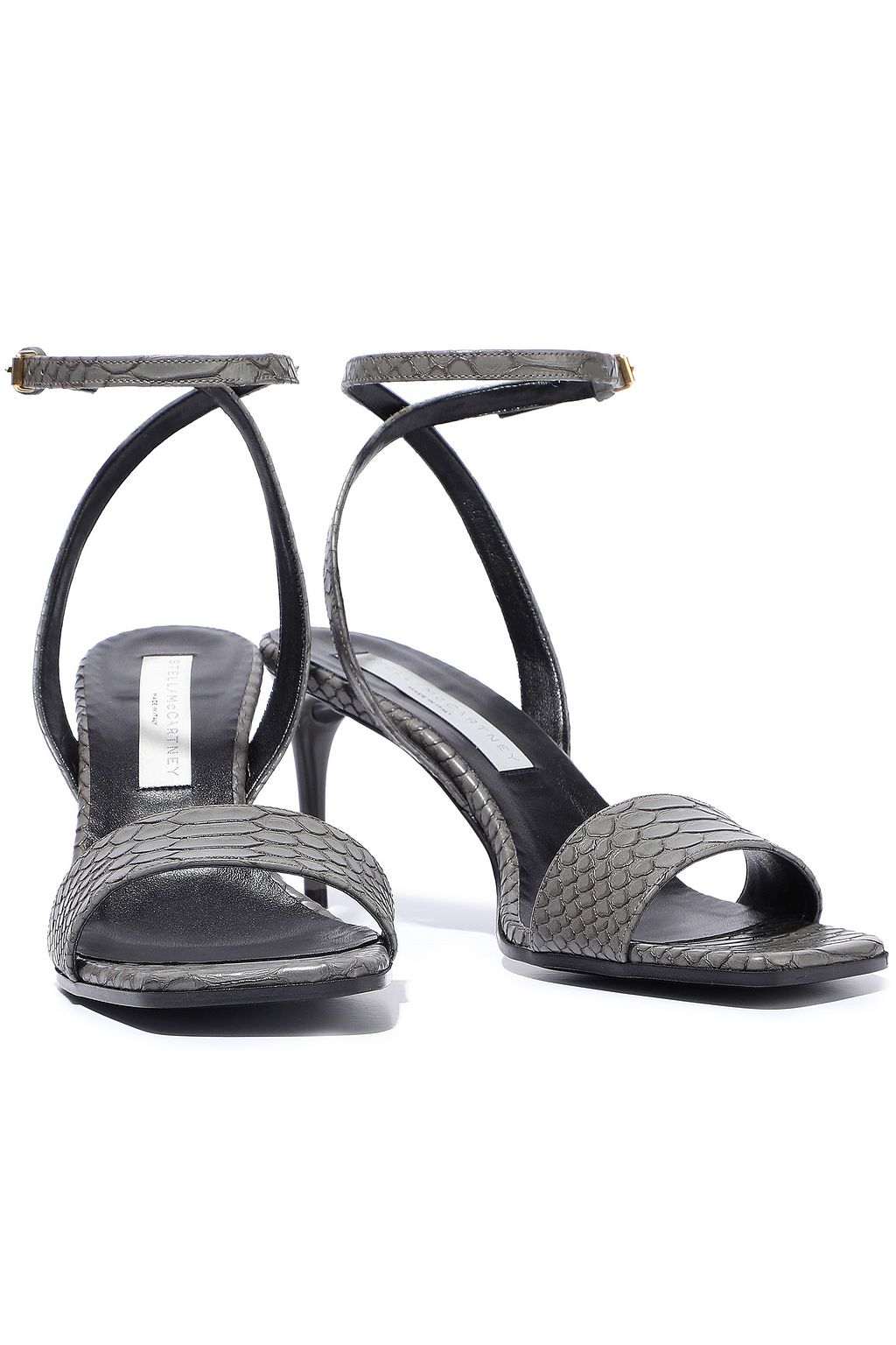 STELLA MCCARTNEY Snake-effect faux leather sandals