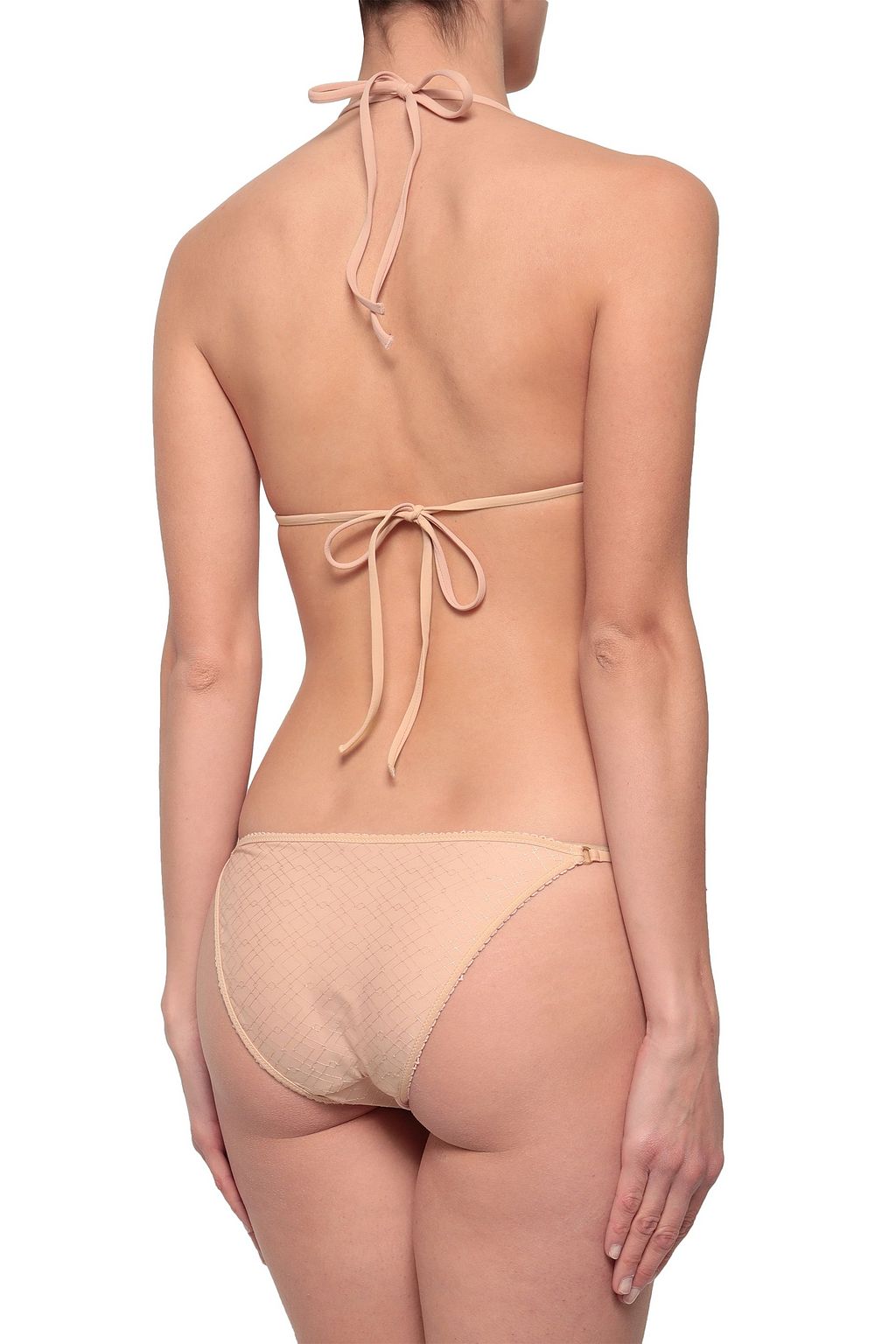 MELISSA ODABASH Embroidered triangle bikini top