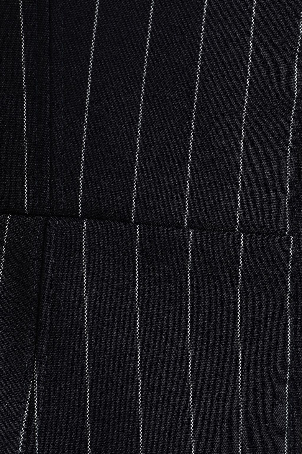 NICHOLAS Zip-detailed pinstriped twill mini dress